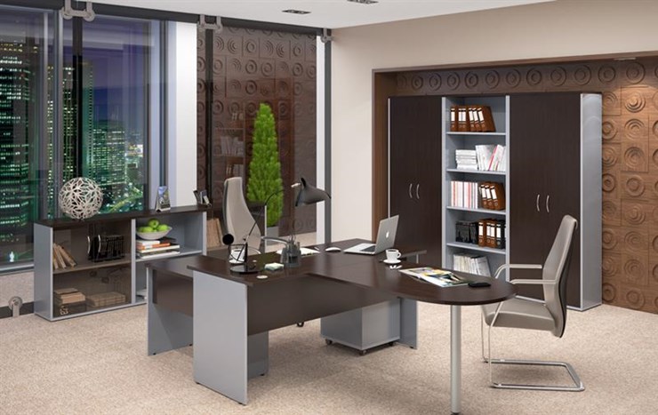 Офисный комплект мебели IMAGO четыре рабочих места, стол для переговоров в Иваново - изображение 3